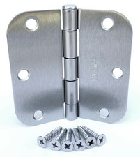 (12/18/24/30/40/50/100) Wester 3.5" Satin Nickel Door Hinges 5/8" Radius DH3558