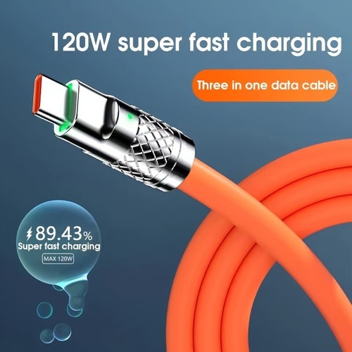3 in 1 Heavy Duty Braided Long USB Fast Charger Cable Lead For iPhone Samsung - Picture 9 of 20