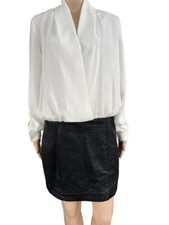 Mango dress with leather skirt