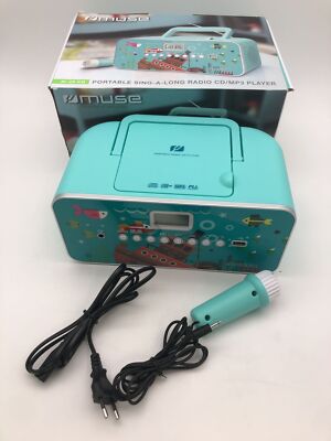 Muse M-29KB CD-Radio für Kinder Karaoke CD/MP3 USB AUX Blau Meeresmotiv