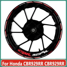 17 Inch Motorcycle Hub Stickers Reflective Rim Decal For Honda CBR929RR CBR929RR