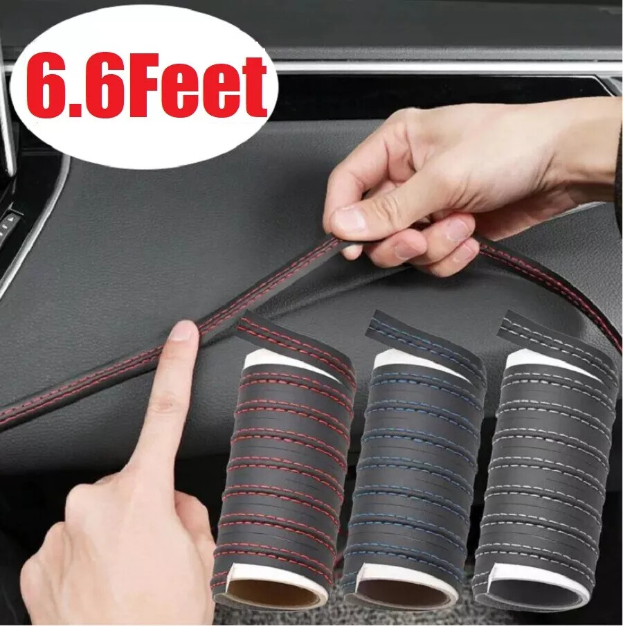 5-Color PU Leather Car Interior Accessories for Dashboard & Door Trim