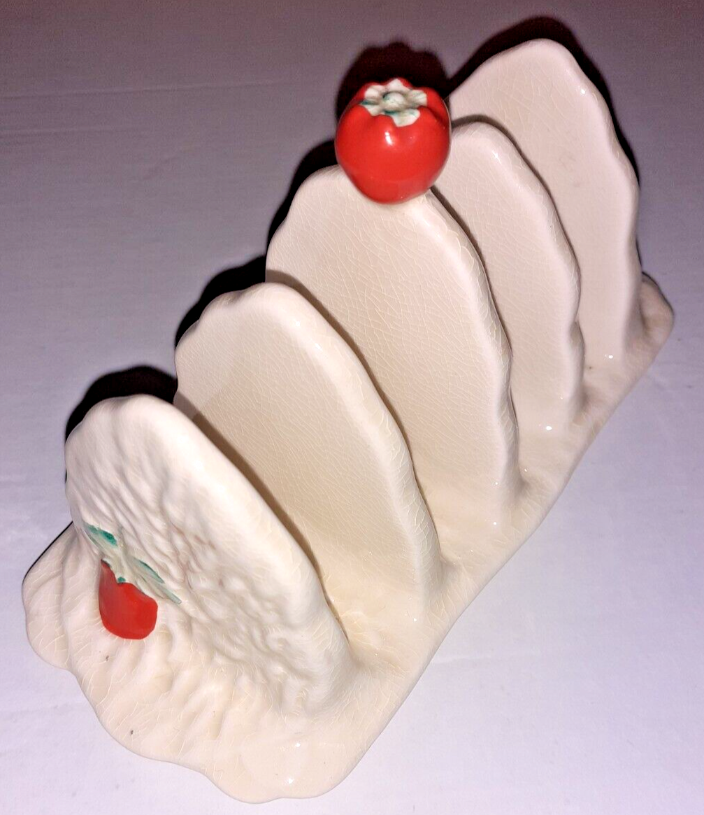 Ceramic Toast Rack - Holds 4 Slices, Stylish Kitchen Countertop Accessory