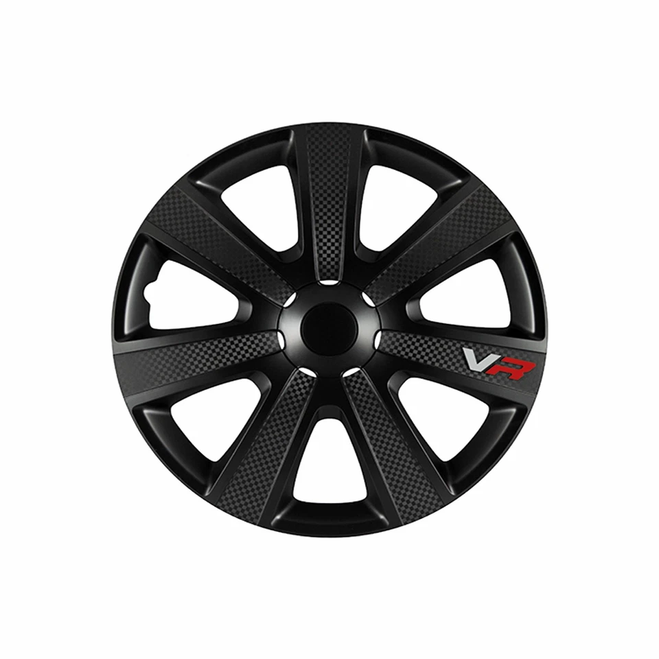 Wheel Trim Cover Chromia 14" To Fit Audi Q3 Black Carbon Set Of 4 - Image 2 of 4