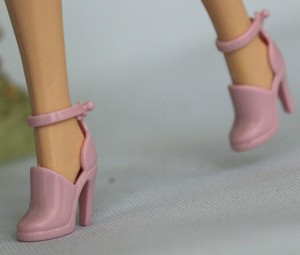Muñeca Barbie Rosa Luz Tira al Tobillo Zapatos De Salón Tacones Altos  Accesorio De Moda | eBay