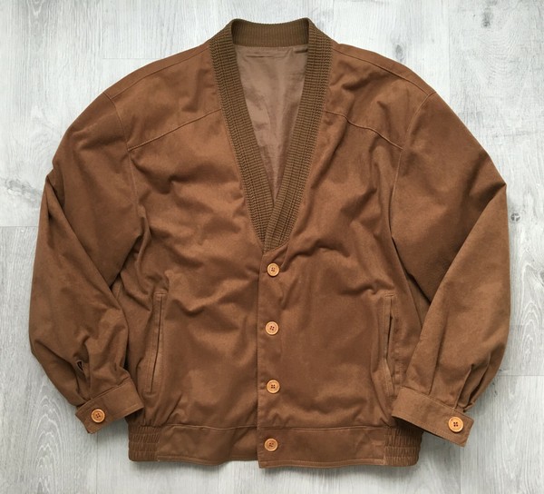 Chaqueta cazadora de hombre marron chaqueton abrigo talla M 50 usado