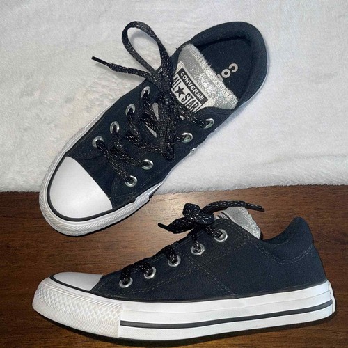 converse madison black glitter