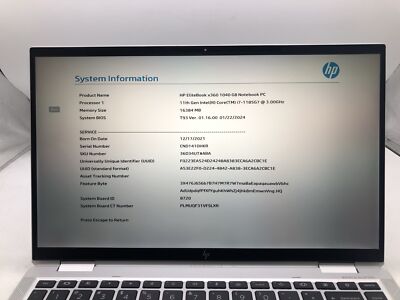 HP Elitebook x360 1040 G8 - I7 14