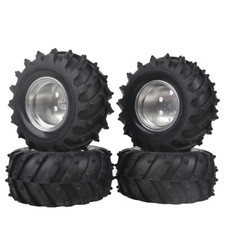 Aluminum Beadlock Wheels Tires for Tamiya BlackFoot Monster Beetle Mud Blaster
