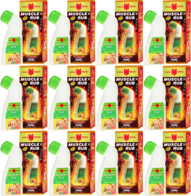 12 Packs - Eagle Brand Extra Strength Muscle Rub 85ml - 12 Chai