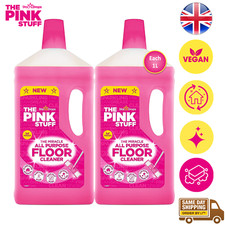 The Pink Stuff Miracle All Purpose Floor Cleaner Liquid Cleans Grease 1L x2 3.77 per litre