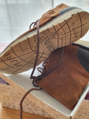 Bottes Napapijri Trygve Hi Lace Taille 43 - Cuir Suédé Cognac/marron, Semelle Caoutchouc, Neuf Sans Boîte