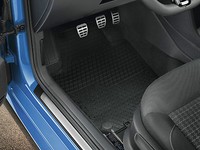 Gummi FußMatten Original VW Polo 6R 6C GTI Gummimatten Schwarz 4-Teilig Set V+H