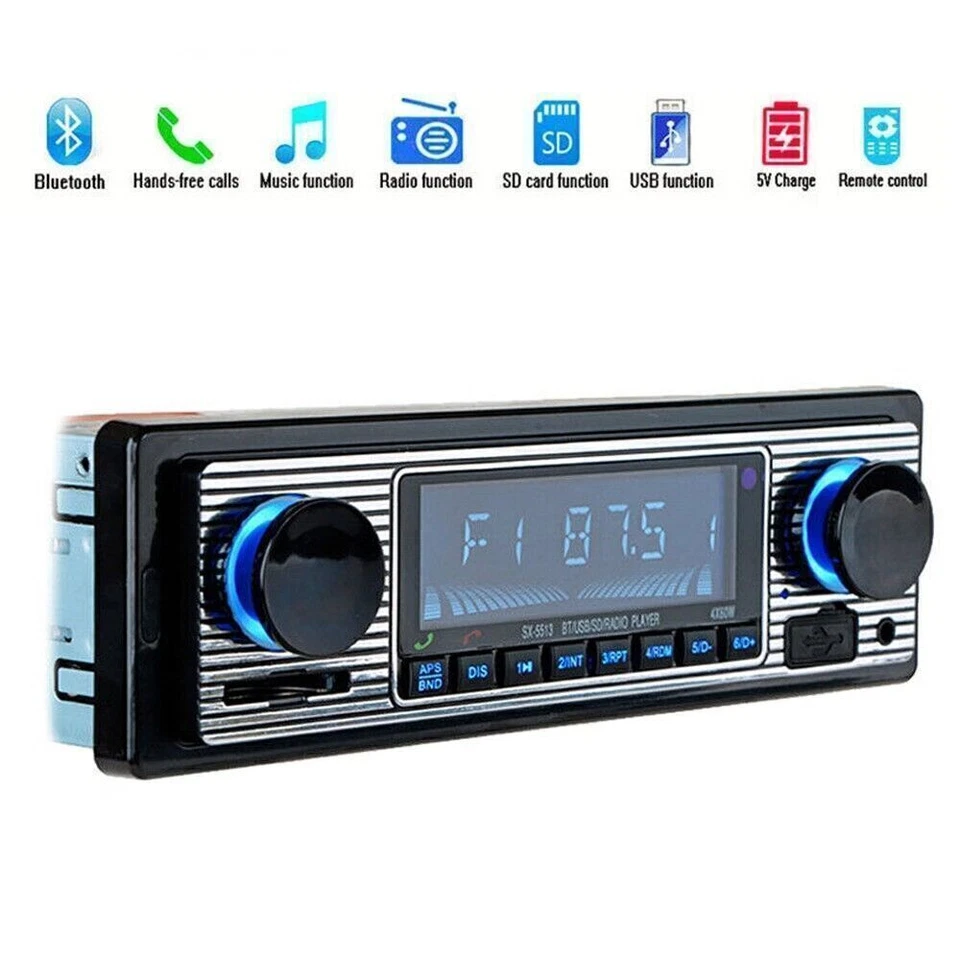 Car Auto 4-Channel Digital Bluetooth USB/SD/FM/WMA/WAV Radio Stereo MP3 Player Foto 2 de 4
