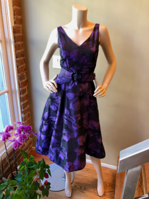 phase eight lucinda fit and flare dress Brown Floral Print Pure Cotton Fit & Flare Dress main image 1