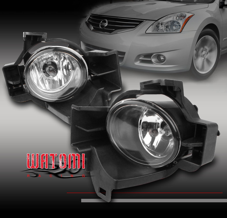 BUMPER DRIVING CHROME FOG LIGHT LAMP W/BULB+SWITCH FOR 10 11 12 ALTIMA SEDAN 4DR