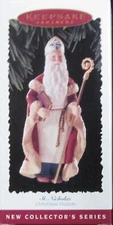 1995 HALLMARK -ST NICHOLAS - 1ST IN CHRISTMAS VISITORS SERIES - MINT IN BOX