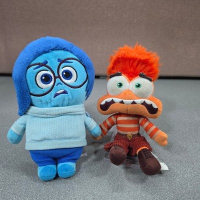 Disney Inside Out 2 Plush Set Sadness & Anxiety Excellent Just Play