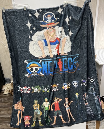 Anime One Piece Throw Blanket Soft Pirate Characters 58 X 50