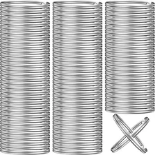 100PCS Key Rings Bulk, Split Key Rings, Keychain Rings and Crafts (25mm)