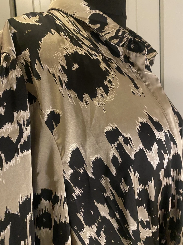 Nuevo Vestido Camisa Larga Frank Usher Estampado Animal Talla L/XL Foto 4 de 4