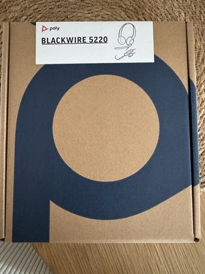 Poly Blackwire 5220 Headset USB-A/3,5mm Kopfbügel Stereo Boom-Mikro Schwarz