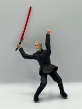 Star Wars Count Dooku Action Figure Force Flipping Attack Red Lightsaber 3.75'
