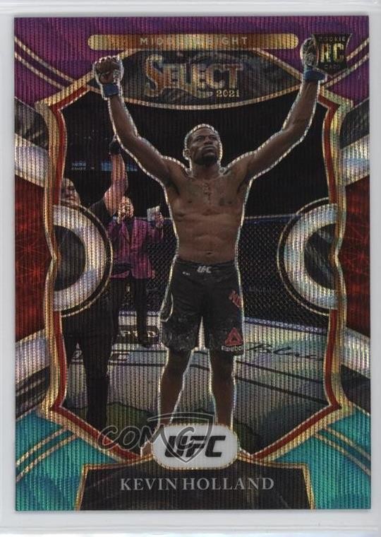 2021 Panini Select UFC Concourse Tri-Color Prizm Kevin Holland #37 Rookie RC w5b