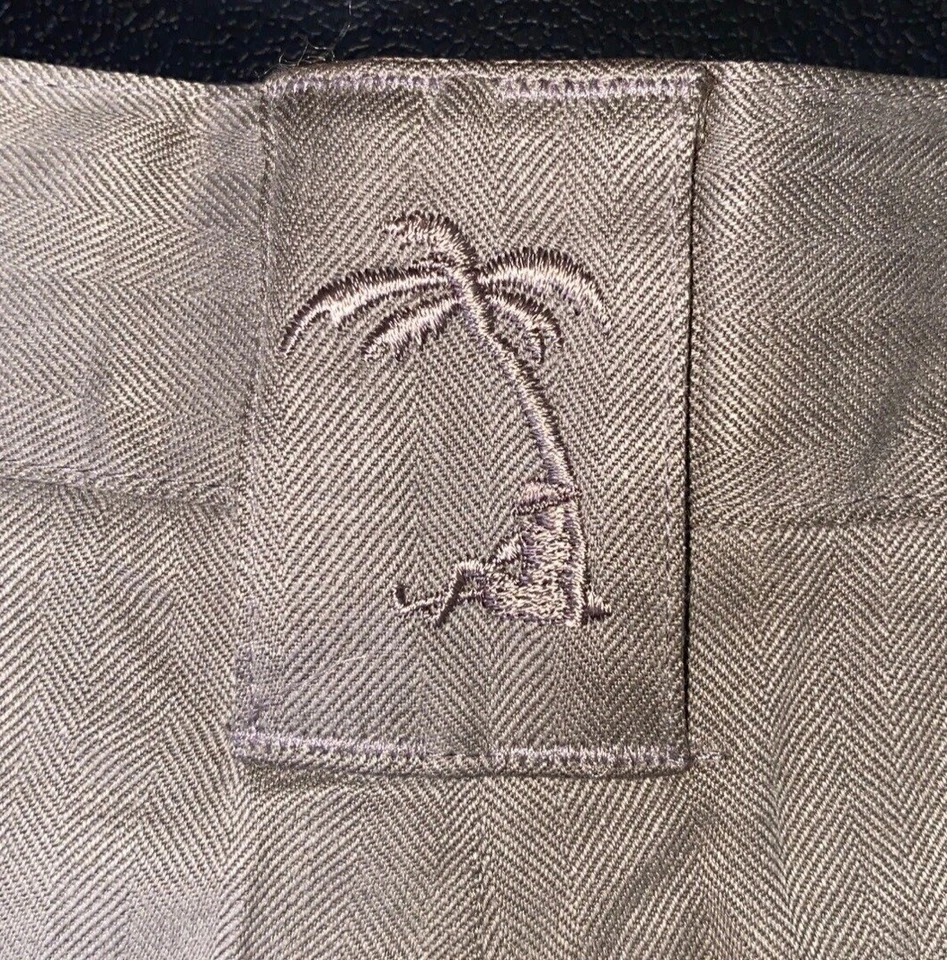 Pantalones cortos de vestir de seda Jamaica Jaxx para hombre W38 gris ligero con bolsillos con botones Foto 4 de 4