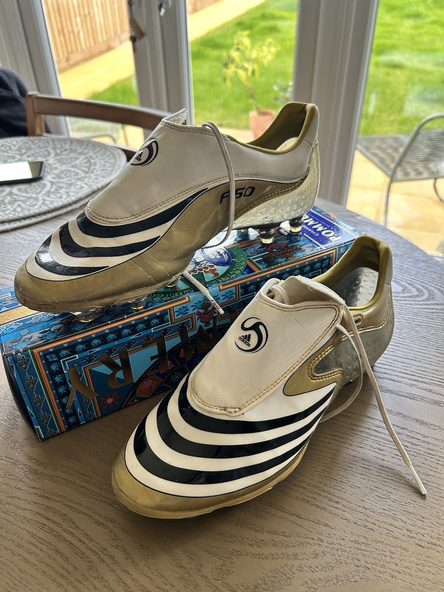 Adidas F50 Tunit UK Originals RARE Gold Black White UK