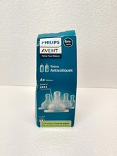 Philips Avent Anti Colic Baby Bottle Nipples Flow 4 6m Plus 4 Pack SCY764/44
