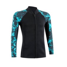 Neoprene Wetsuit Jacket for Women 2mm High Stretch Long Sleeve Dive Top for