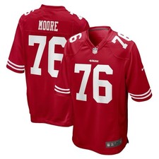 Men's San Francisco 49ers Jaylon Moore Nike Scarlet Game Jersey