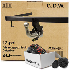 Für CLK Cabrio Typ A209 G.D.W. Anhängerkupplung abnehmbar & 13poliger E-Satz TOP