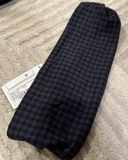LULULEMON Houndstooth Nulu Wide Reversible Headband Blue Black NWT
