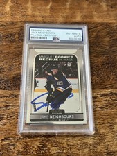 Jake Neighbours IP Signed OPC Platinum RC Card PSA DNA Slab Blues Autographed