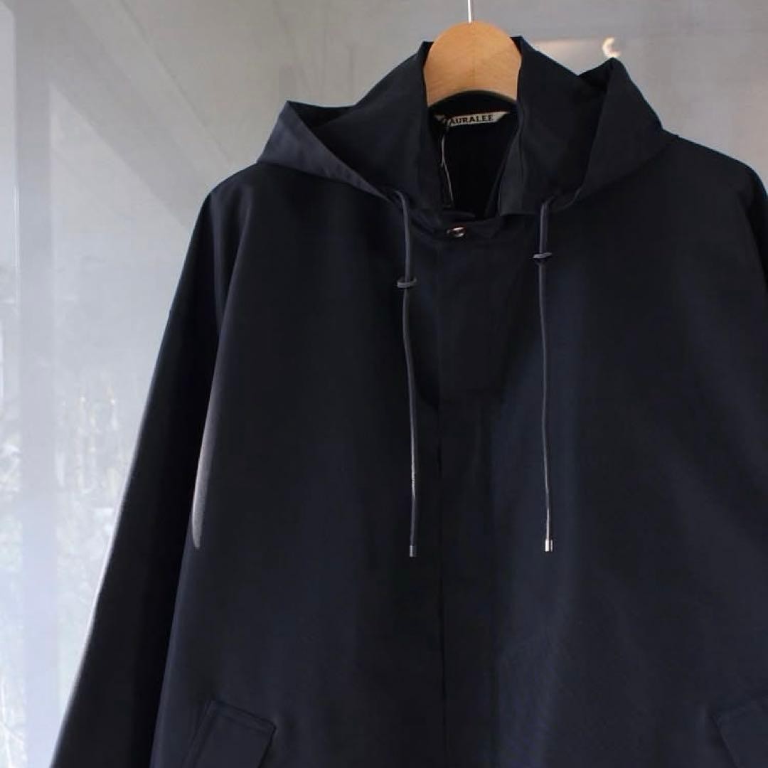 AURALEE SILK POLYESTER GROSGRAIN HOODED 【公式通販】