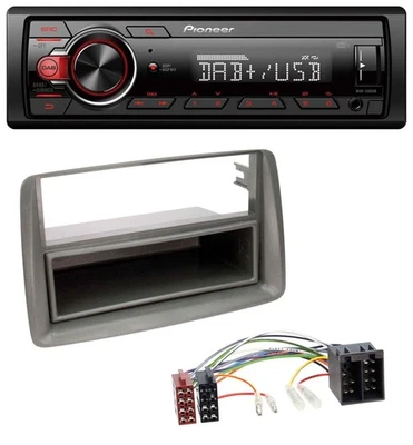 Pioneer MP3 1DIN DAB USB AUX Autoradio für Fiat Panda (169 2003-2012) grau - Bild 1 von 4