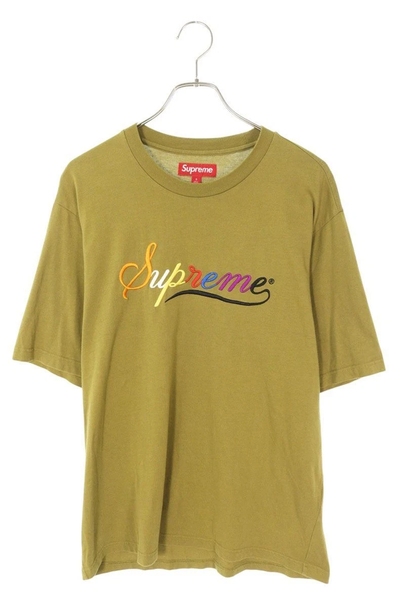 T shirt Supreme taille S 24AW cursive S S top voiture t shirt occasion OM10
