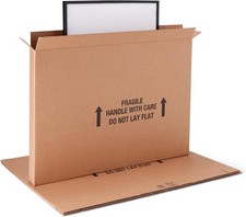 Amazon Basics TV Moving Box for 50-inch TV, Picture and Mirror, Heavy Duty Shipp