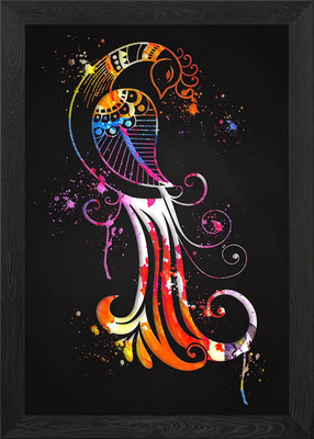 Asian inspired painting Framed Wall Art Poster Canvas Print Picture