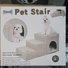 Foldable dog stairs dfor small dogs puppy 3 step pet stairs for bed/couch
