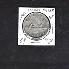1951 Canada GEORGE vi Silver Dollar Coin .800 Silver