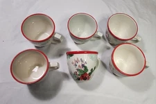 6x Piece Set THE PIONEER WOMAN Flea Market Country Garden Mugs 17oz Coffee Cups