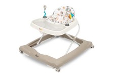 Toyz Canto Baby Walker, Beige, Foldable, Adjustable Seat, Swivel Wheels Toyz