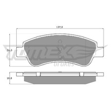 Satz Bremsbeläge Bremsklötze vorne für Opel Crossland P17 Peugeot 2008 | 2423