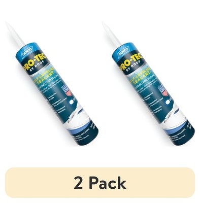 (2 pack) Pro-Tec Self-Leveling RV Roof Sealant - Classic White, 10.1Fluid Ounces