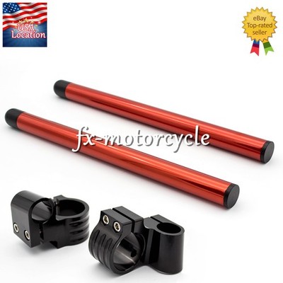 50mm Rised 1'' Universal Clip Ons Fork Handlebar Clamp Hollow Tube Ends 7/8'' 22mm