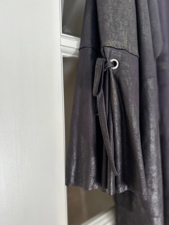 Chaqueta de cuero de gamuza sintética negra XXL de Michael Philips nueva con etiquetas original 178 Foto 3 de 4