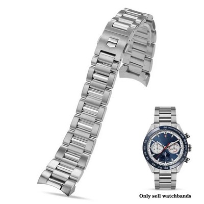 22mm Stainless Steel Watch Band Strap For Tag Heuer Carrera CBN2A1D Bracelet